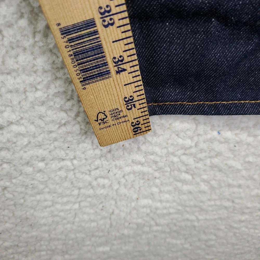 Levis 501 Original Mens Jeans 40x36 Dark Indigo Shrink Fit Button Fly 00501-0000